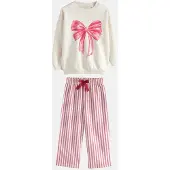 Next Nattøj pink / rød / naturhvid
