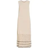 Vila Strikkjole 'VIZinnia' beige / sort
