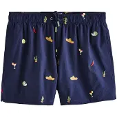 Next Badeshorts mørkeblå / mokka / jade / rød