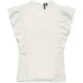 Vero Moda Bluse 'VMBLISS' naturhvid