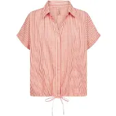 Soyaconcept Bluse 'Felice' kirsebærsrød / pastelrød