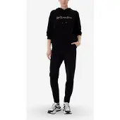 EA7 EA7til kvinder. 7W000990_AF12502 Sort joggingsæt i elastisk bomuldsblanding (XL), Sport, Lange ærmer