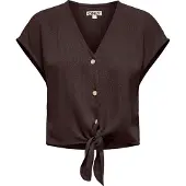 ONLY Bluse 'ONLSiesta' mørkebrun
