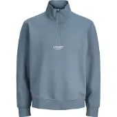Jack & Jones Printet Sweatshirt Med Halv Lynlås