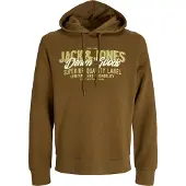 Jack & Jones Sweatshirt umbra / kiwi / hvid