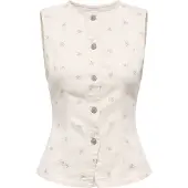 ONLY Vest 'ONLNAOMI' creme / lyseblå / lilla