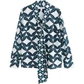 Next Bluse petroleum / mint / hvid