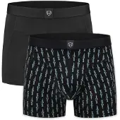 Adam Boksershorts lyseblå / sort