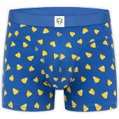 Adam Boksershorts 'Blue Pineapple Juice' blå / lysebrun / lysegul