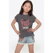 KOROSHI Bluser & t-shirts antracit / fuchsia
