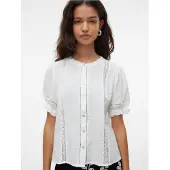 Vero Moda Natali 2/4 Lace Kortærmet Bluse