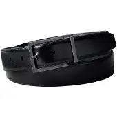 Calvin Klein Bælte 'SQUARE BUKLE 32MM REV/ADJ CINTURA' sort