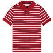 Tommy Hilfiger Shirts 'Essential Regular Fit Flag Embroidery' knaldrød / hvid