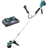 Makita DUR368APT2, 2-i-1 buskrydder og græstrimmer, 35 cm, Blad & nylonlinje, U-type håndtag, 6500 rpm, Grøn