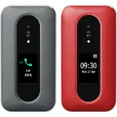 Doro Leva L30 4G, klaptelefon med store taster, grafithvid