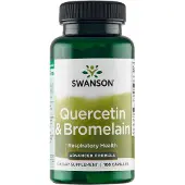 Swanson Health , Quercetin & Bromelain, 100 Kapsler