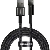 Baseus Tungsten Gold Cable USB to USB-C 100W 2m (black)
