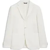 BOSS Slim fit jakke i mikromønstret stof