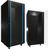 Extralink - Rack kabinet - gulvstående - sort - 27U - 19