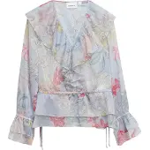 Comma Bluse creme / lyseblå / oliven / hindbær