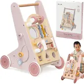 Viga Toys Medinis rožinis stumdukas PolarB