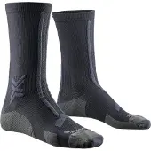 X-socks - Trail running tøj - Trailrun Discover Crew Black/Charcoal til Unisex - Størrelse 35-38 - Sort