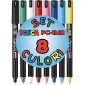 Uni-Ball Uni-Paint Marker Pen (0,7 mm 8 farver)