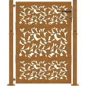 vidaXL havelåge 100x125 cm vejrbestandigt stålbladdesign