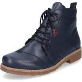 Rieker Snørestøvletter navy / carminrød