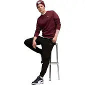 Puma Essentials Elevated Crew Sweat Suit Men, Clothing, Ruby Shimmer, S