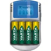 Varta Power Play LCD Charger - 2-4 t batterioplader - (for 4xAA/AAA) + AC-strømadapter + bilstrømsadapter 4 x AA type - 2700 mAh
