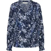 Cream Bluse 'CRTiah' navy / blandingsfarvet / hvid