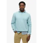 Superdry Superdrytil mænd. M2013751A Essential Logo sweatshirt blå (S), Casual, Bomuld