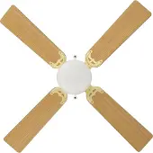 Eglo FORTALEZA VENTILATOR AC E27 MESSING/NATUR