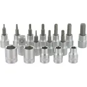 VAR Værktøj Socket And Bit Set 3/8