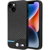 BMW Etui BMHCP14S22NBCK iPhone 14 6.1 "sort/sort Læder Carbon