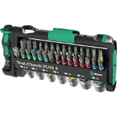 Wera Tool-Check PLUS 2 05049056001 Bitsæt 39 delar Krydskærv Phillips, TORX, TORX BO, Kærv, Unbrako, Indvendig firkant, Udvendig sekskant, Udvendig firkant