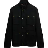 Superdry Superdrytil mænd. M5012190A Merchant Wax Racer Jacket sort (M), Casual, Bomuld