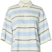 Selected Shirts elfenben / himmelblå / sort