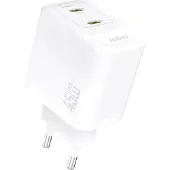 Dudao A28PEU PD 45W GaN 2xUSB AC Charger - White