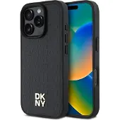 DKNY Repeat Pattern Stack Logo MagSafe iPhone 16 Pro Max-etui - Sort
