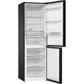 Gorenje NRK6192ABK4 - Køleskab/fryser - bund-fryser - bredde: 60 cm - dybde: 59.2 cm - højde: 185 cm - 300 liter - Klasse E - sort