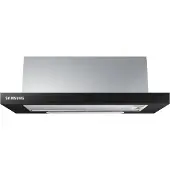 Samsung NK24M1030IB - Hætte - teleskopisk - udsugning & recirculation - sort