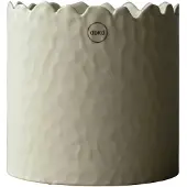 DBKD Flowery krukke Ø16 cm Creme