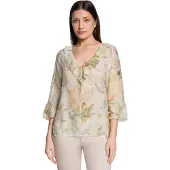 Cartoon Bluse creme / khaki / pastelorange