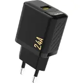 Dudao A23EU Adapter 12Watt GaN 1xUSB-A Sort
