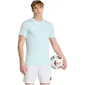 Adidas Spilletrøje Entrada 26 - Turkis/Hvid, størrelse Large