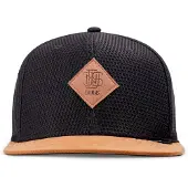 Djinns Hætte 'Honey Knit' cognac / sort
