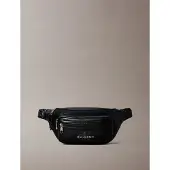 Calvin Klein Bæltetaske 'Monologo Webbing Strap' sort / hvid