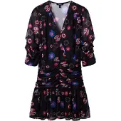 Desigual Kjole 'MOONI-LACROIX' blå / pink / rød / sort